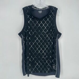 AND1 Basketball‎ Sleeveless Performance Jersey Tank Black Gray XL